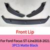 Für Ford Focus 4. Generation Mk4 ST-Line 2018 2021 ABS Auto Frontstoßstange Splitter Lippe Diffusor Spoiler Schutz Karosserie-Kits