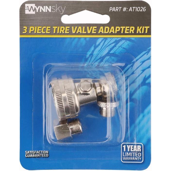 WYNNsky Tire Valve Adapter Kit, Tractor Tire Tube Air Water Adapter Valve Stem Tool Repair Kit