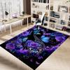 1PC Butterflies Flowers Non-Slip Floor carpet, Office, family, bedroom, Studio - Large Area Rug, Vibrant Colors-C0492