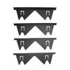 4Pcs Stove Counter Gap Cover Stainless Steel 13.8 To 27.6in Adjustable Length Stove Gap Filler