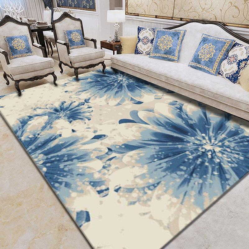 3D Carpet Living Room Bedroom Printed Carpet Wedding Floor Mat Modern and Simple Carpet