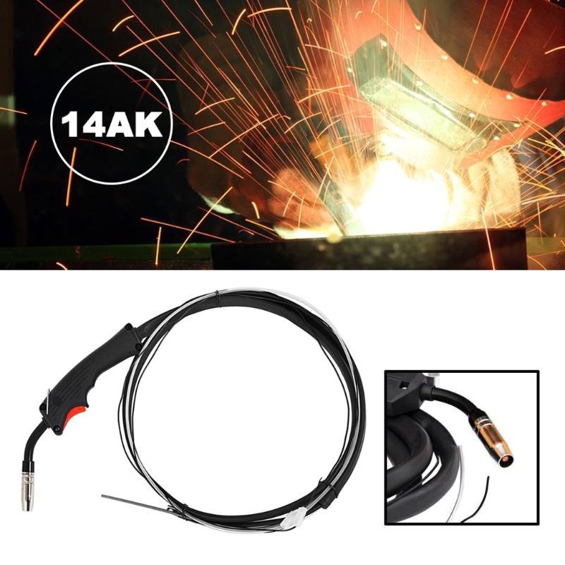 Practical 14AK MIG Welding Gun Torch for Light Autobody Work Gas Shielded Welding Electric Welder Replacement Torch