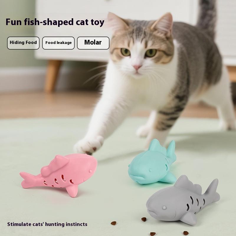 1Pc Interactive Cat & Dog Toy - Durable Bite-Resistant Design, Hiding Food & Grinding Teeth Entertainment For Small Pets