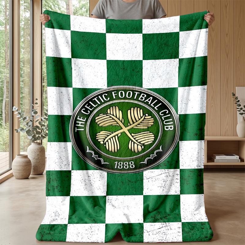 Celtic FC Theme Blanket Soft Flannel Fleece Blanket Warm Lightweight Throw Blanket for Home Sofa Bed