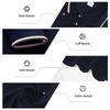 Amerikanischer Stil Locker Langarm Herren Freizeit Atmungsaktiv Einfarbig Golf Poloshirt