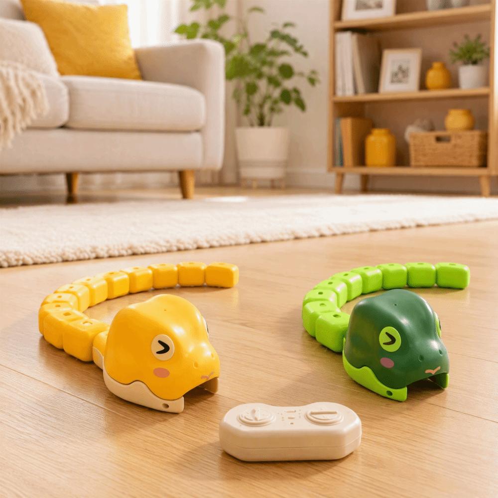 Interactive RC Snake Car Toy Magnetic Greedy Snake Car Remote Control Car Tabletop Game