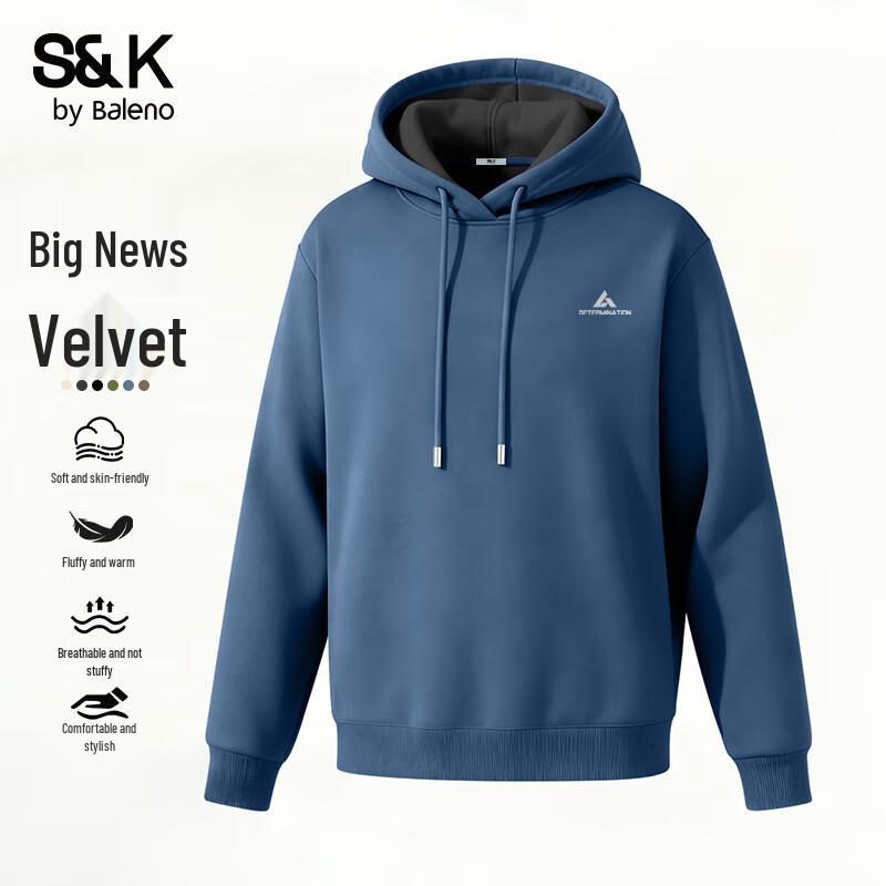

Baleno Men s S&K Series Fleece Lined Hooded Sweatshirt L