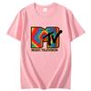 Mtv Retro Graphic Tee Unisexs Short Sleeve Cotton Tshirt Summer New Arrival High Quality Top