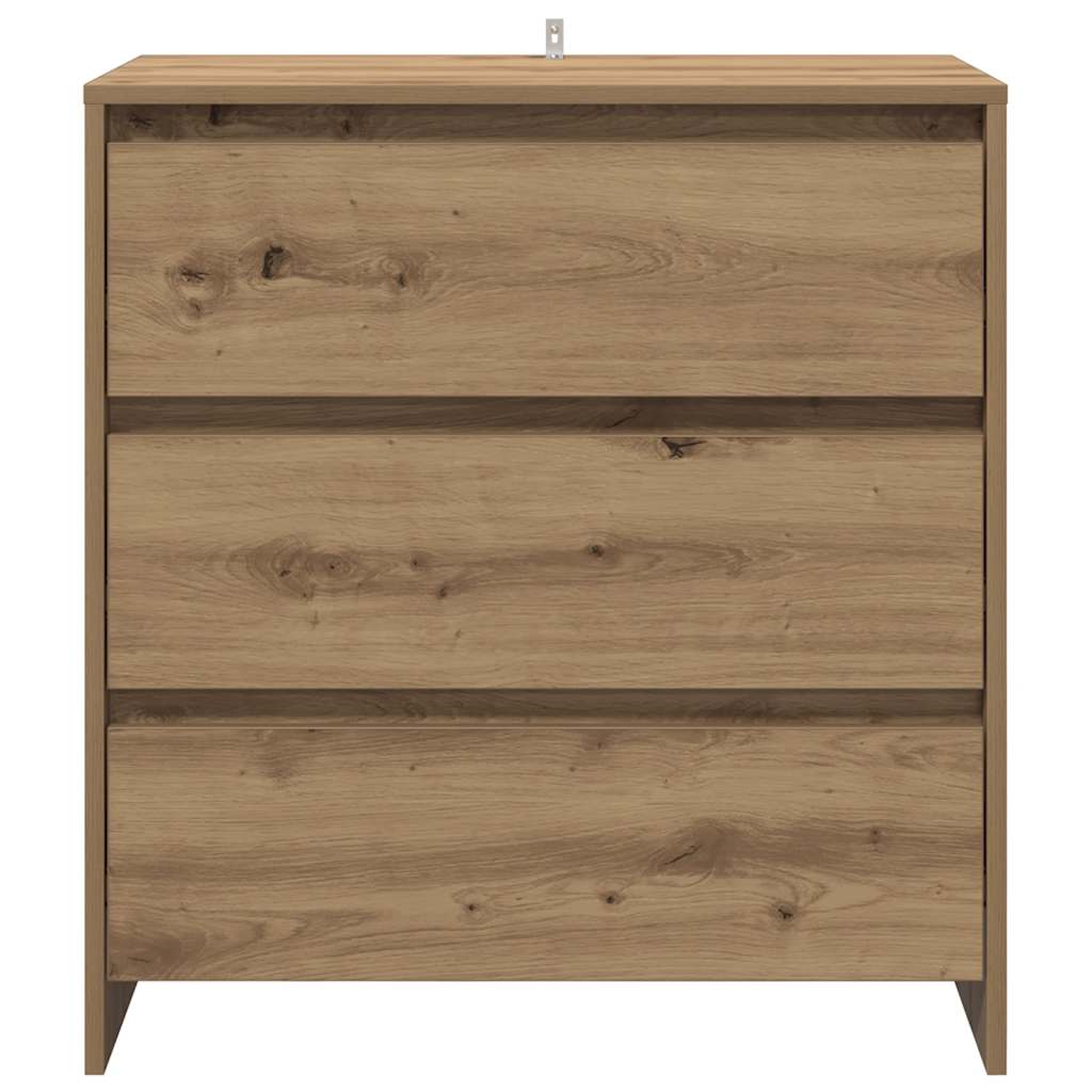 Vidaxl Szafka, Dąb Artisan, 70X41X75 Cm, Materiał Drewnopochodny