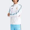 Adidas Sportovní výkon Argentina Tým Třípruhová barevně blokovaná bunda s kapucí s dlouhým rukávem Pánské svrchní oblečení Bílá IU2138
