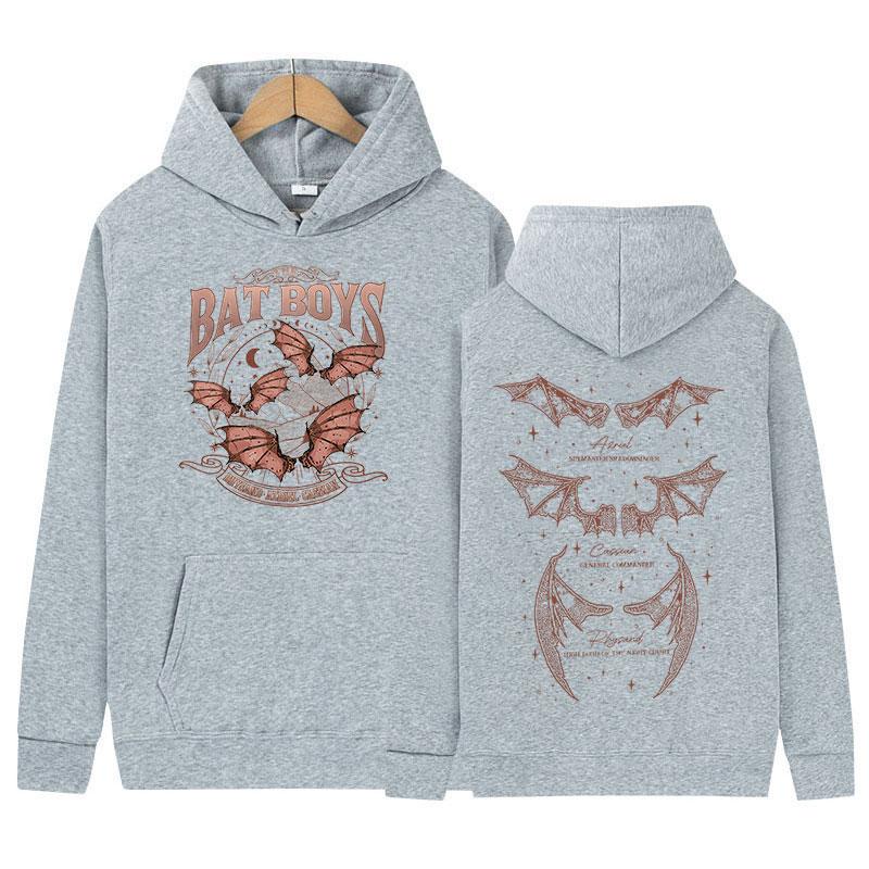 The Bat Boys Rhysand Azriel Cassian Print Hoodie Herren Damen Mode Vintage Harajuku Sweatshirt Fleece Pullover Übergroße Hoodies