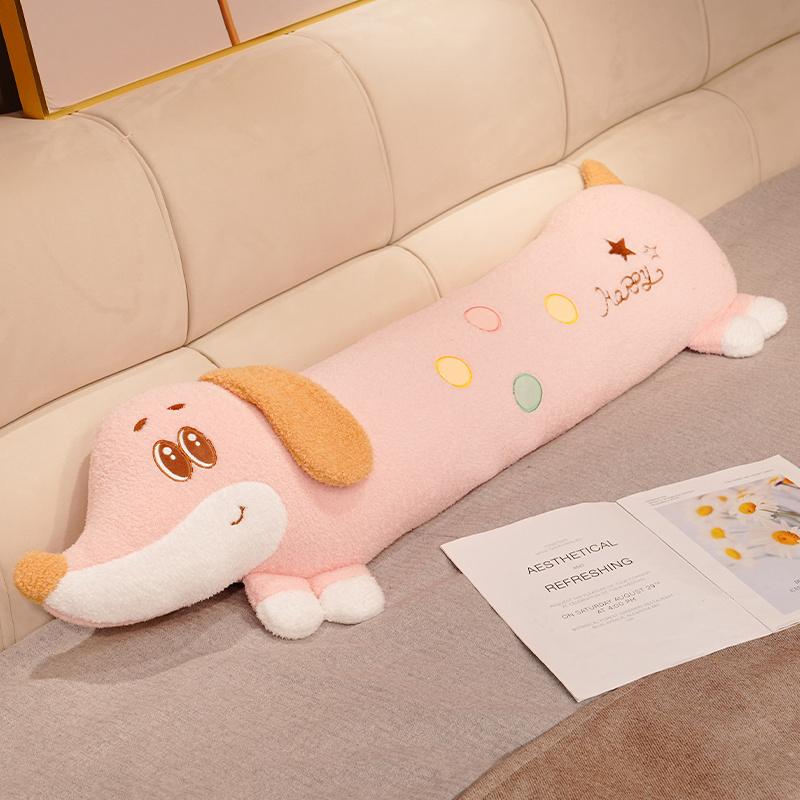 80-130cm Cartoon Tier Riesen Dackel Plüschtiere Stofftiere Weiches Langes Schlafkissen Puppe Kissen Kinder Mädchen Geschenk 80cm