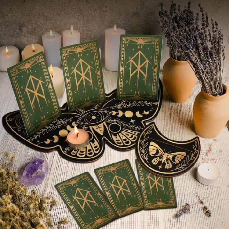 Sustainable Wood Tarots Card Tower Durability Tabletops Game Holder for Professional Readings And Decoration