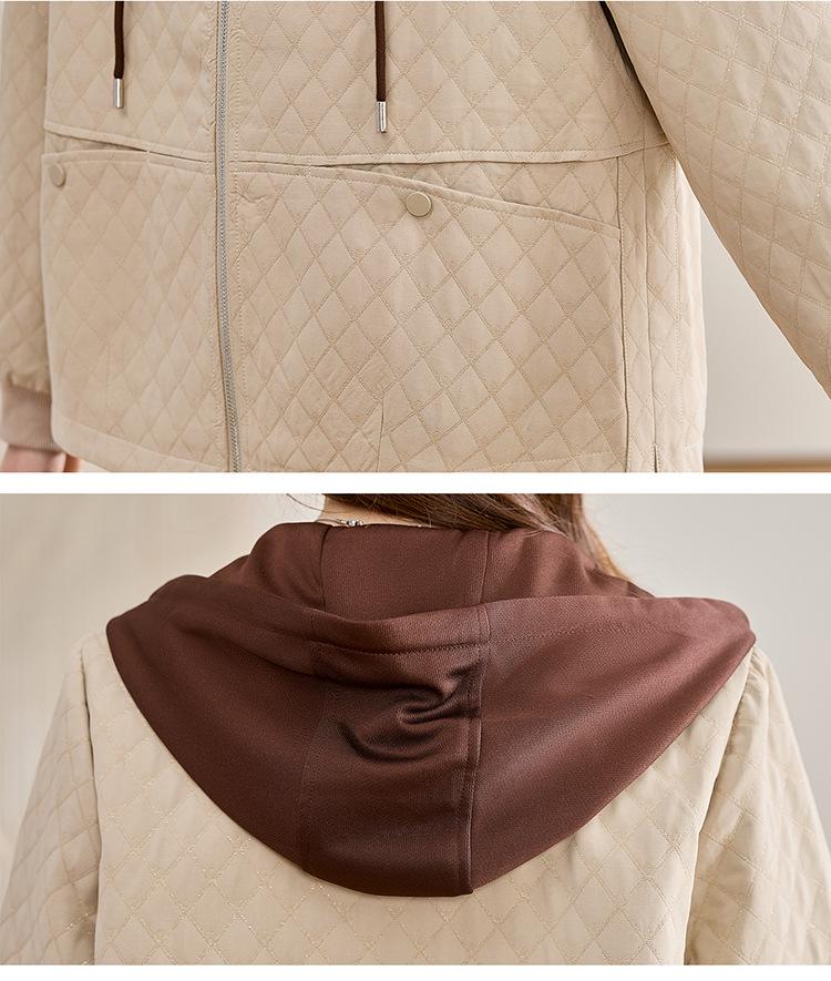 Women's Autumn 2024 Trendy Short Hooded Casual Jacket