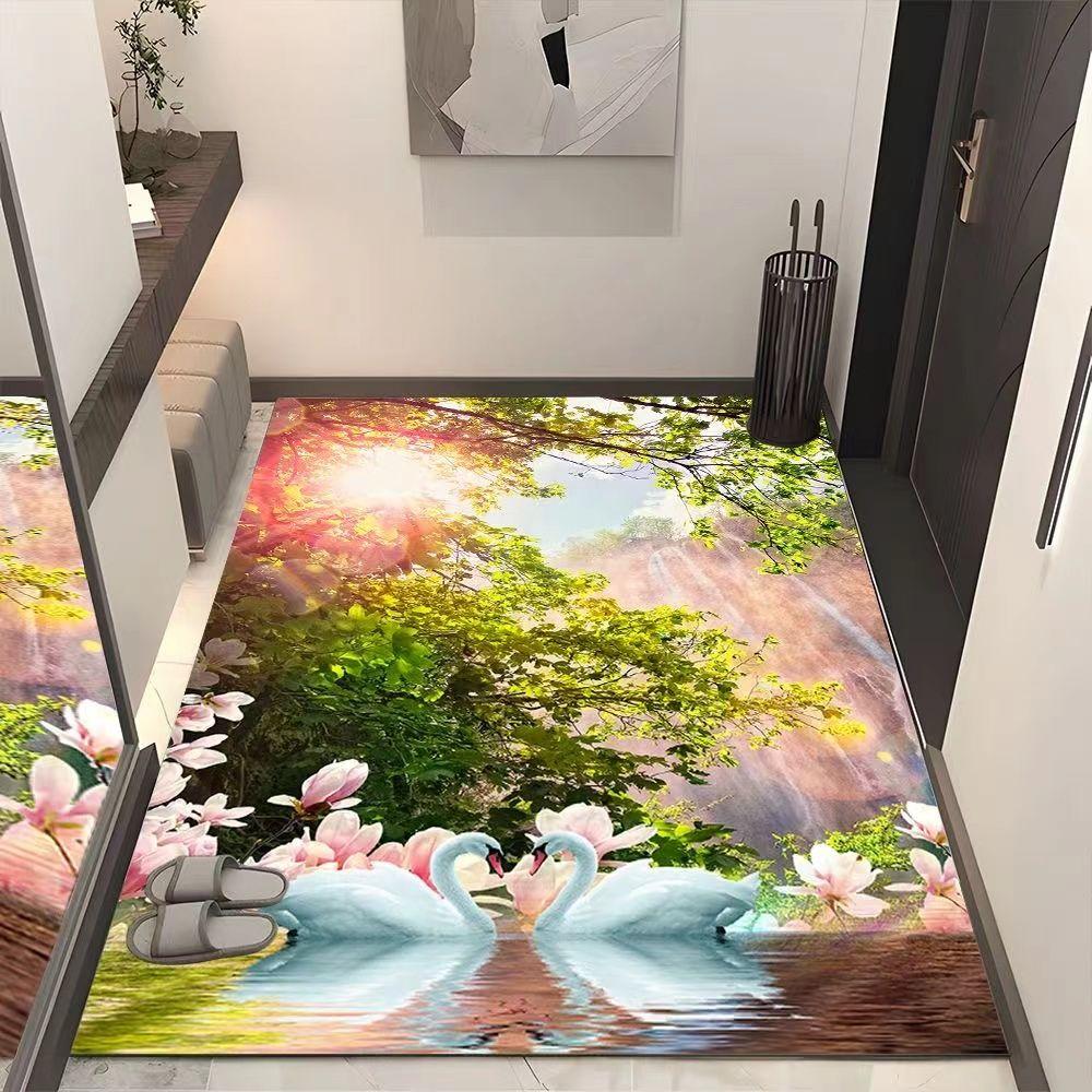 Modern Anti-slip Door Small Mat Rug Carpet Bath Kitchen Garden for Home Outdoor Indoor Decor