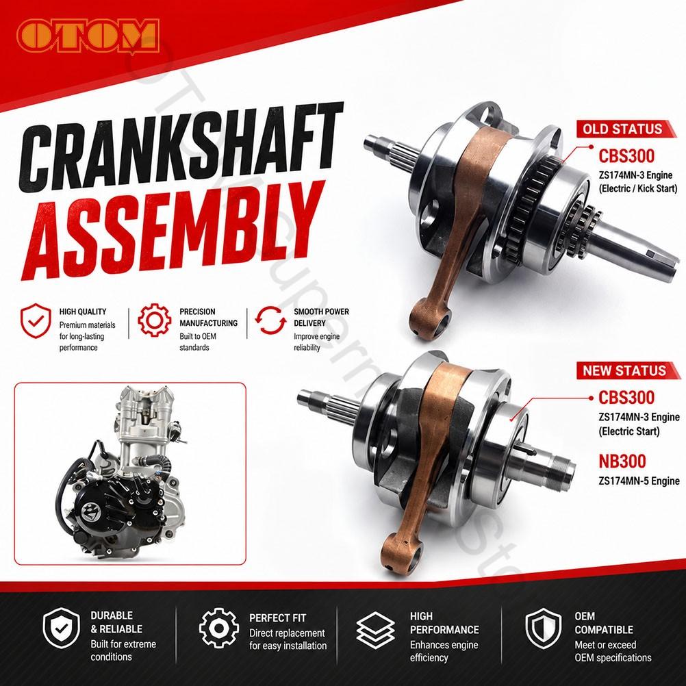 CBS300 ZS174MN-3 NB300 ZS174MN-5 Motorcycle Crankshaft Assembly Crank Shaft Connecting Rod For ZONGSHEN KEWS K16 K23 LONCIN GR