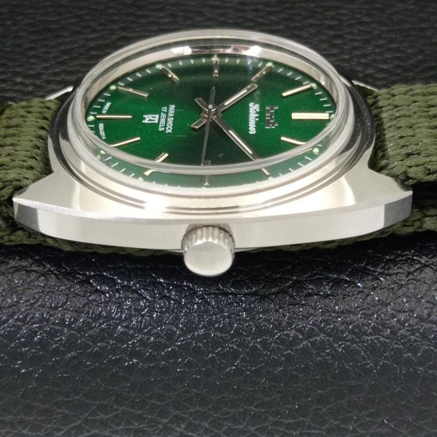 AUTHENTIC HMT WINDING GREEN DIAL WRIST WATCH FOR MENS A426477-2
