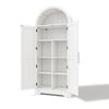 170×70×35cm Tall, Arched Cabinet, with Shelf Above the Door and Open Top, suitable for Kitchen, Dining Room, Living Room and Bedroom; white