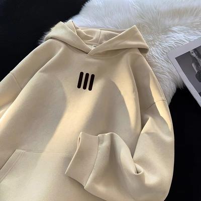 Men's Hoodie Classic Style Men's and Women's Clothing Autumn and Winter Casual Super Large Hoodie Sportswear Warm and Windproof