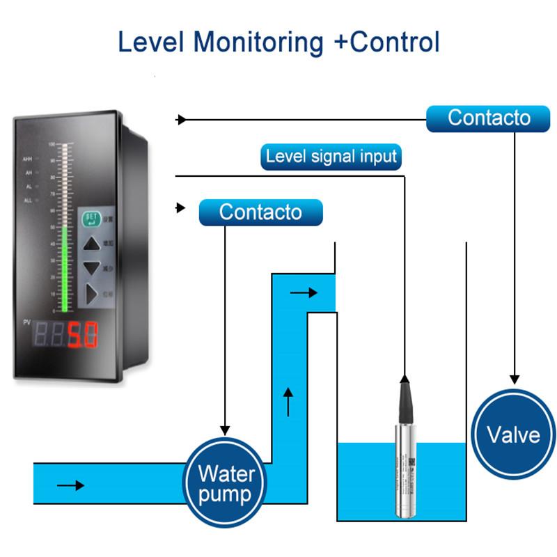 Submersible 0-10V 4-20mA Output Hydrostatic Level Sensor Transmitter DC12-36V Water Tank Liquids Transducer Meter