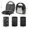 3-in-1 Breakfast Machine: Sandwich, Waffle, and Donut Maker Toaster