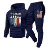 Trendy Fashion Unisex Casual Hooded Plus Velvet Sweatshirt Sportswear Set