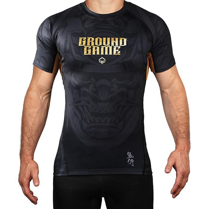 Ground Game Rashguard Men's Short Sleeve ONI Samurai L