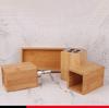 Bathroom wooden bamboo bath storage box soap dispenser Hotel toiletries set Bathroom set