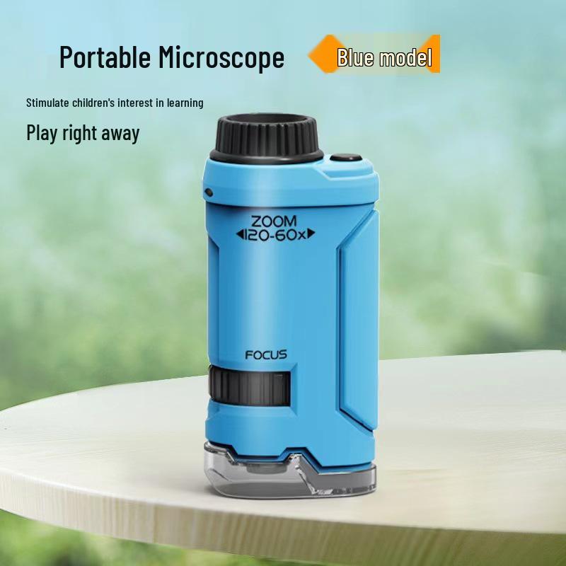 

Дитячий ручний HD мікроскоп для наукових експериментів, іграшка з біології для студентів