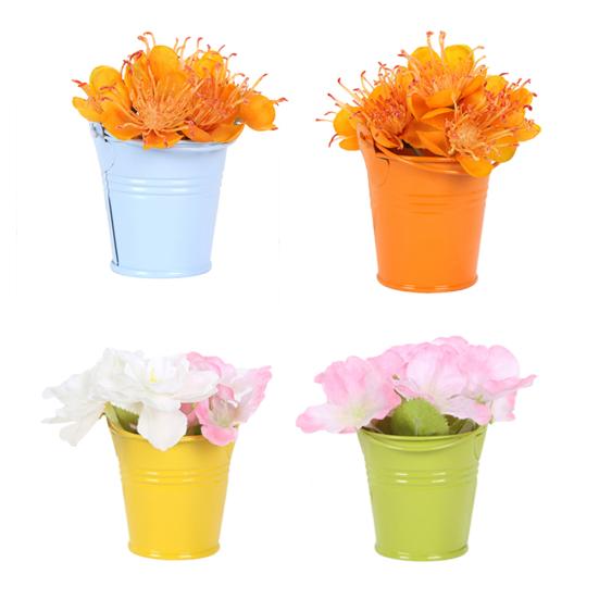 Cute Mini Solid Color Pail Bucket Wedding Party Candy Favours Home Hotel Decor