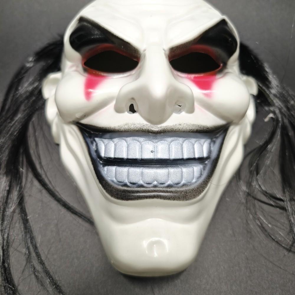 Realistic Halloween Joker Mask Smile Face Terrifying Cosplay Mask Full Face Mask Masquerade
