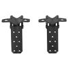 Foldable Footrest Foot Step Pegs Steel Pedal Black Universal for Retro Motorcycle ATV