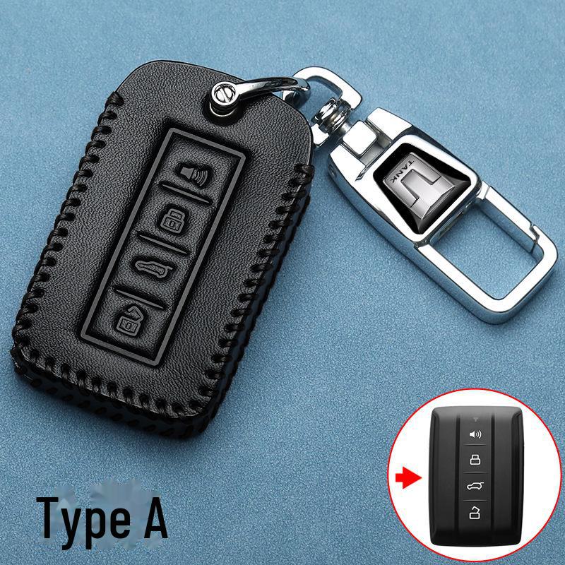 Genuine Leather Key Cover for Tank 300, Tank 400, Tank 500 Hi4T Cars