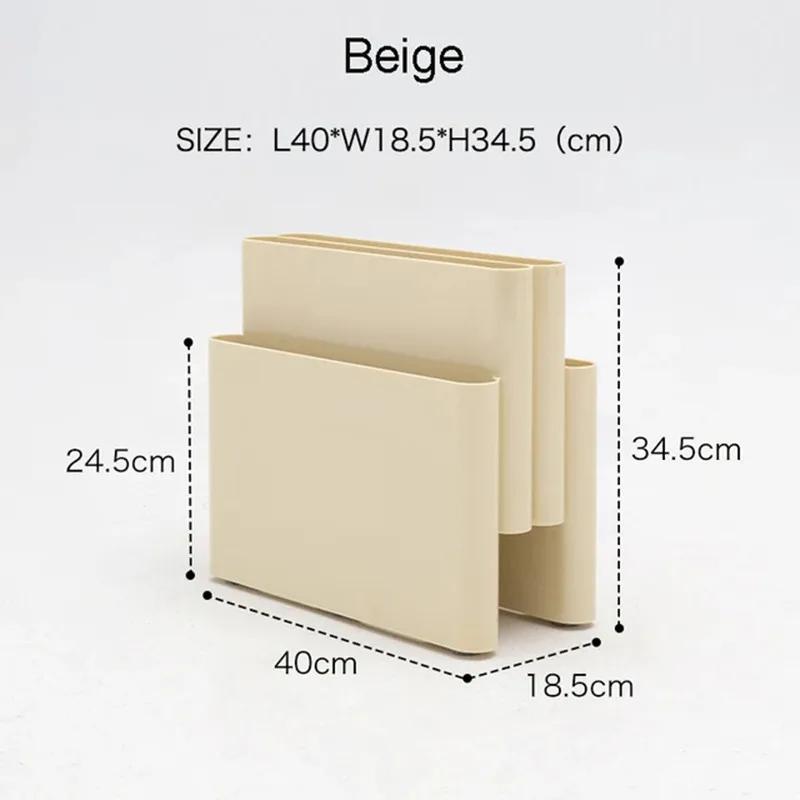 

Nordic Creative Book Rack Floor-To-Cieling Journal Rack Desktop Decoration Books ABS Clear Vintage Four Pockets для гостиной