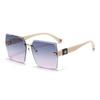High-End Women's Sunglasses: UV Protection & Face-Slimming Design