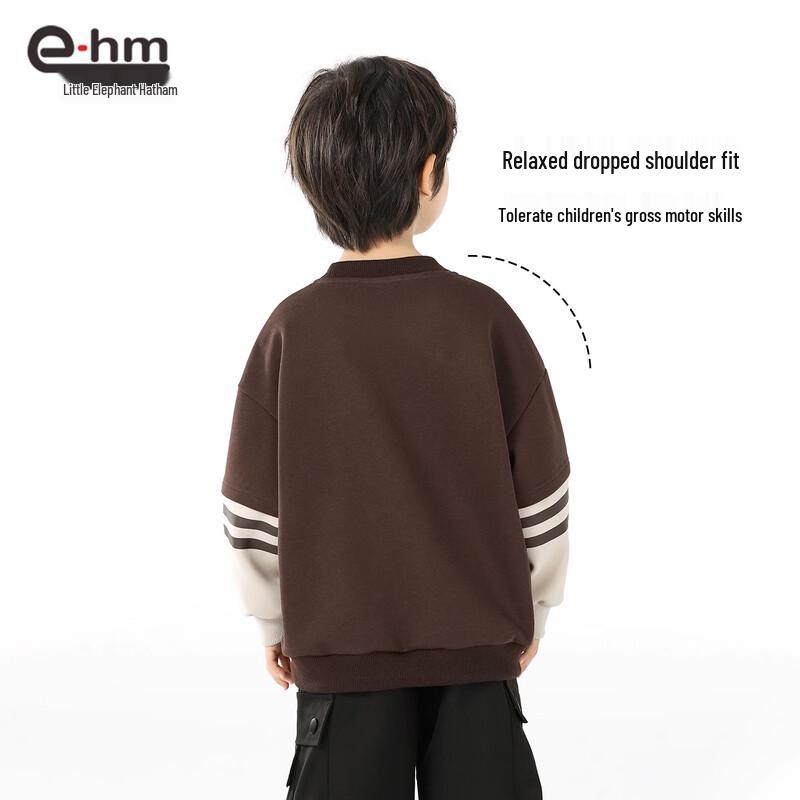 Little Elephant Hamm Boys' Spring Autumn Long Sleeve Round Neck Sweatshirt