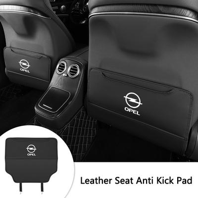 Leather Car Seat Back Anti Kick Pad Protective for Astra H G J Zafira Corsa Mokka Insignia Vectra C D Antara Accessories