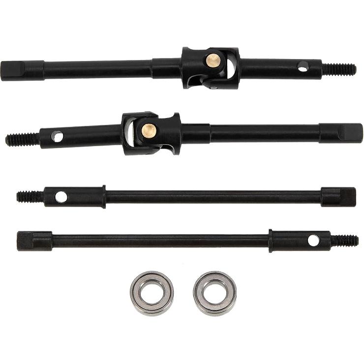MEUS Racing Universal Joint Drive Shaft Cross Knot CVD Drive Kit for SCX24 Stock Axles C10 Jeep Upgrades Parts