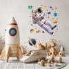 Astronaut und Stern Wandaufkleber Selbstklebende Weltraum-Themen Abziehbilder für Kinderzimmer Klassenzimmer Kinderzimmer Dekoration