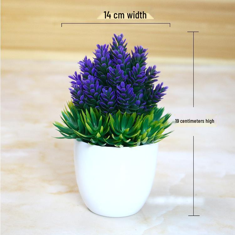 Creative Home Decor: Artificial Bonsai Grass Balls and Mini Cherry Snow Ball Trees
