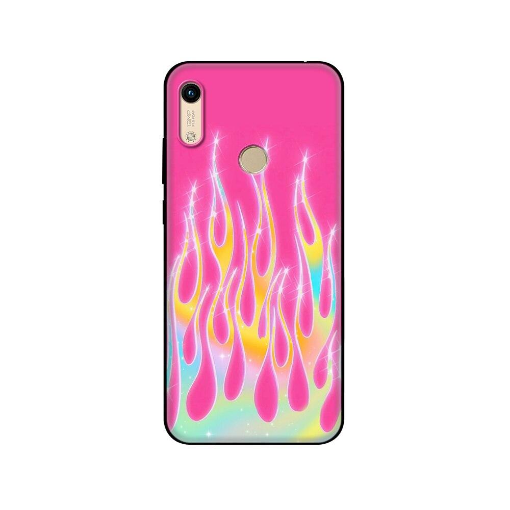 Für Honor 8A Hülle Für huawei Honor 8A prime Hülle Silikon TPU Rückseite Handyhülle schwarze TPU Hüllepink Anime Weltraum Auto