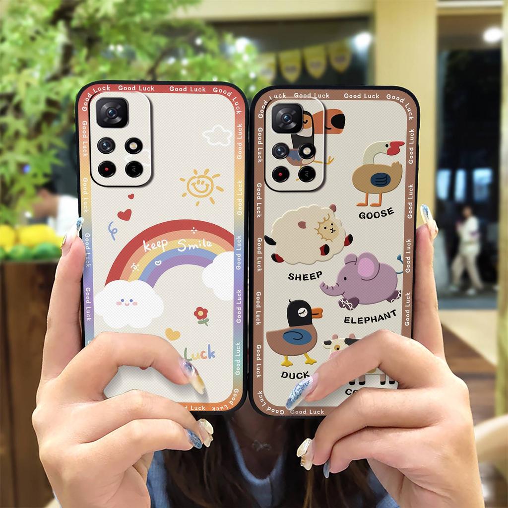 Fashion Design Back Cover Phone Case For Xiaomi Poco M4 Pro 5G/Redmi Note11S 5G/Note11T 5G Cute Soft Case Cartoon Cover
