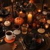 Crochet Pumpkin Coasters Halloween Coffee Mugs Mats Cute Knit Cup Mats  Fall Table Decor