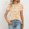 Women's Casual Round Neck T-Shirt Short Sleeve Top