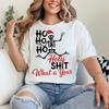HO HO HO Holly Shit What a Year T-Shirt | Funny Retro 90s Holiday Graphic Tee | Unisex Comfort Colors Shirt | Christmas & Year-End Gift