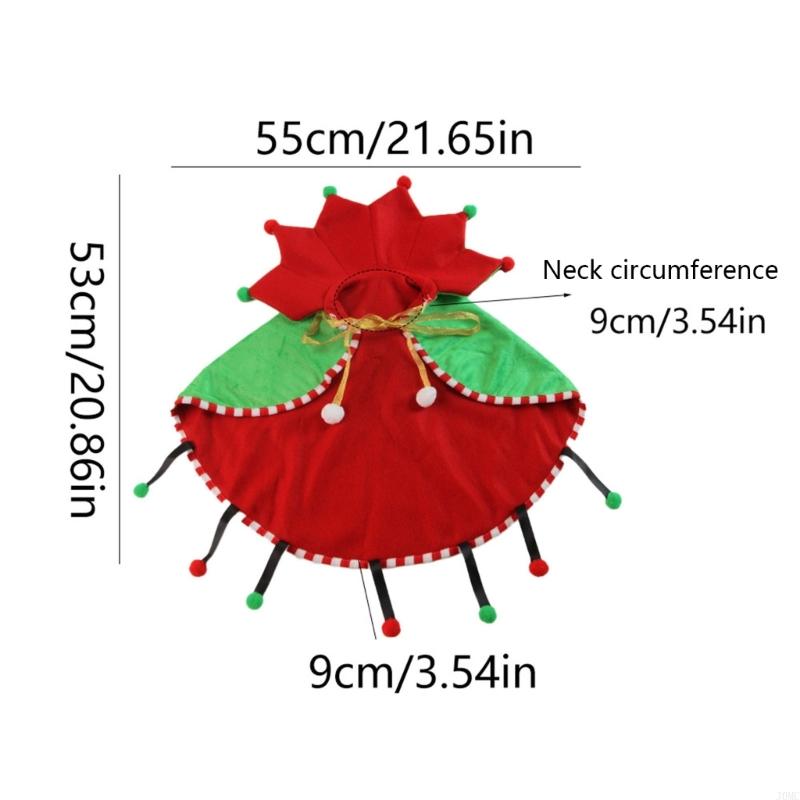 Holiday Pet Clothing Santa Costume With Soft Substance Perfect For Christmas Photos Family Gatherings J0MC