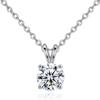 Cross-border Zircon Pendant Necklace - Women's Stylish Clavicle Chain with a Unique, Simple Design