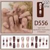 24Pcs French Multiple Styles Fake Nails Press On Nails Gel On Painted Reusable Fast Wearable Nail Tips Detachable Full Finished