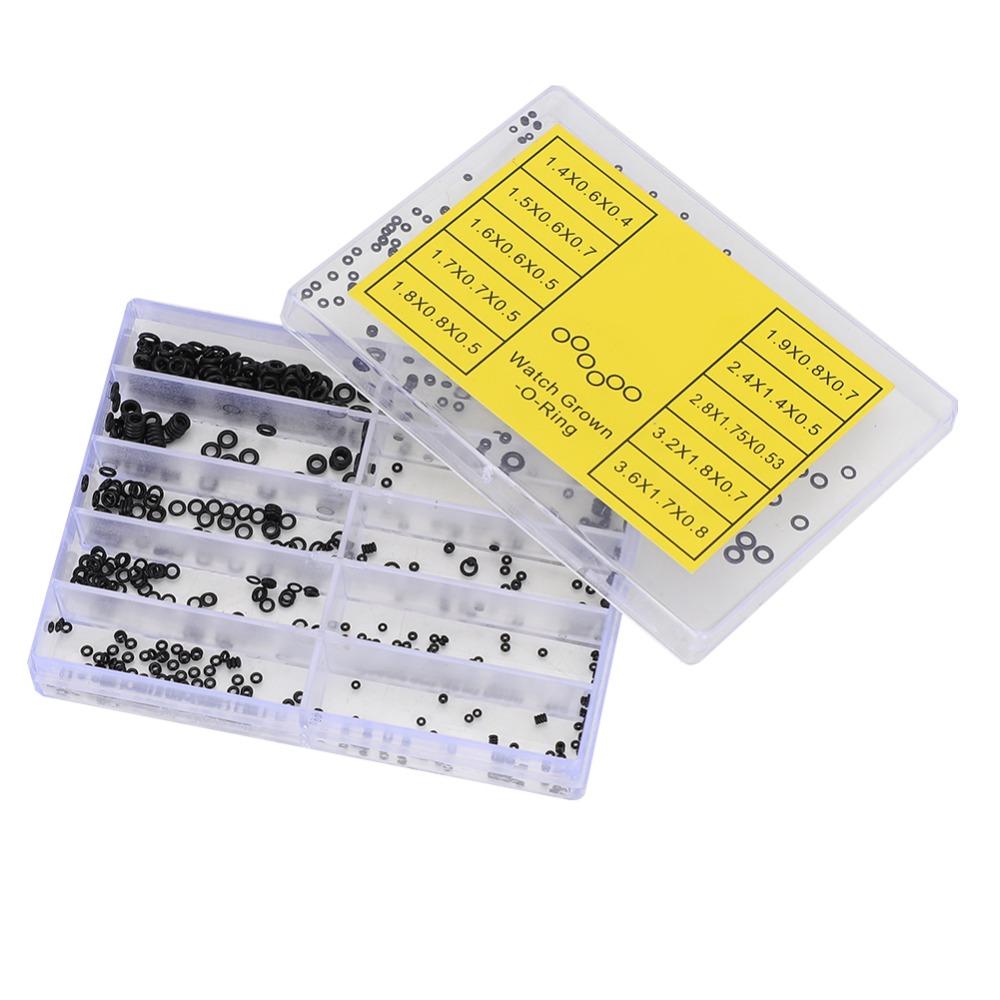 Full Set Rubber Seal Watch Head Ring Various Sizes Sealing Ring Watch Crown O Ring Watch Repair Tools DIY Repair
