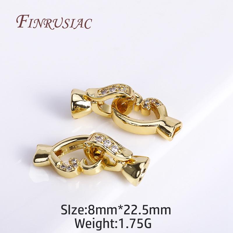 18K Gold Plated Connector Clasps For Bracelets Necklaces Making,Clasps For Jewelry DIY Accessories,End Clasp